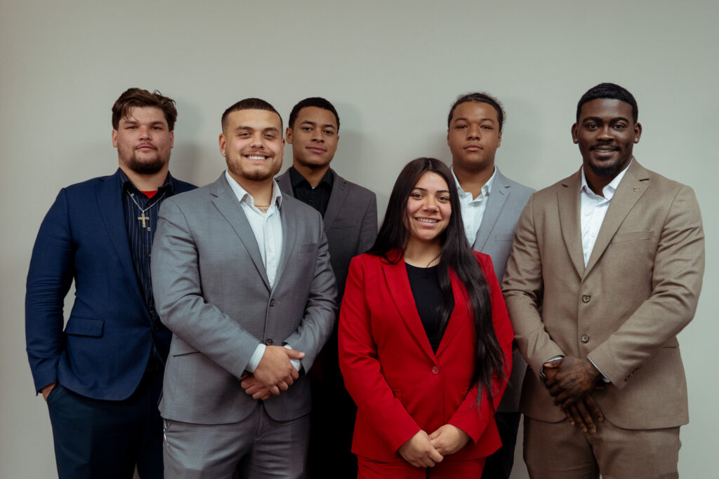 picture taking after a leadership and management meeting