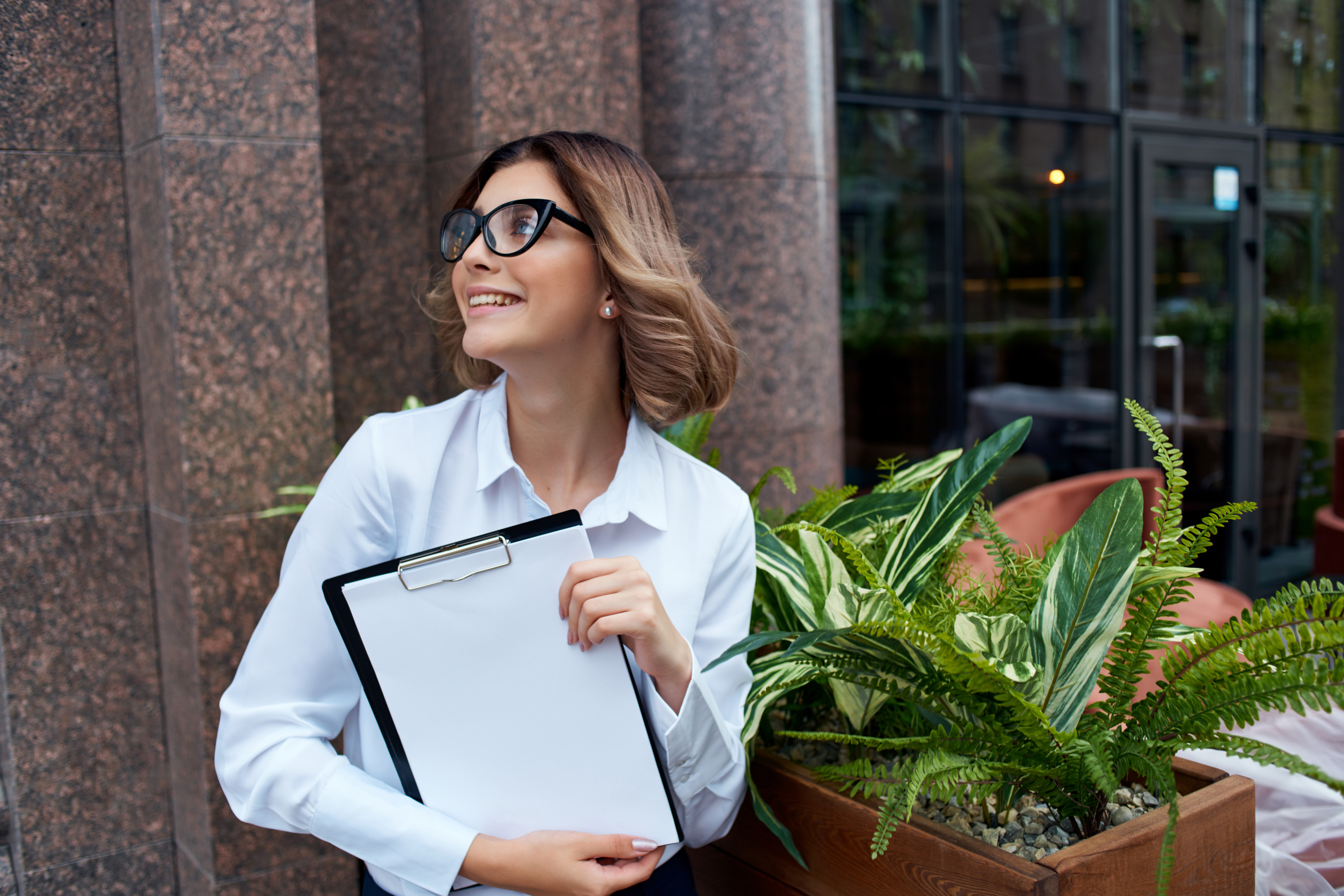 A young businesswoman with a professional growth plan