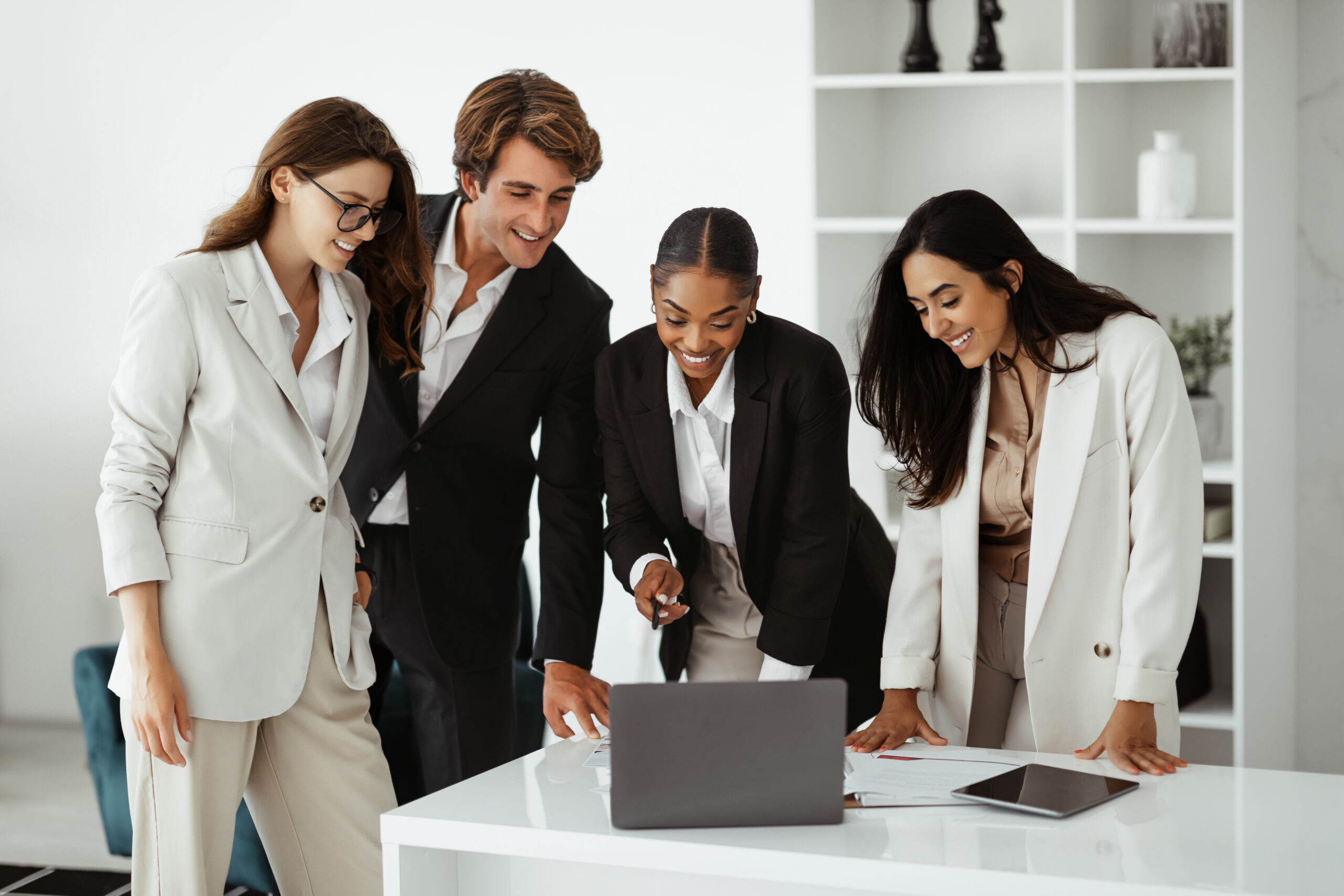 A group of professionals enjoying their Ethereal Consulting job